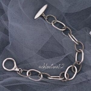 #15 NEW 925 Sterling Silver Oval Chain Bracelet